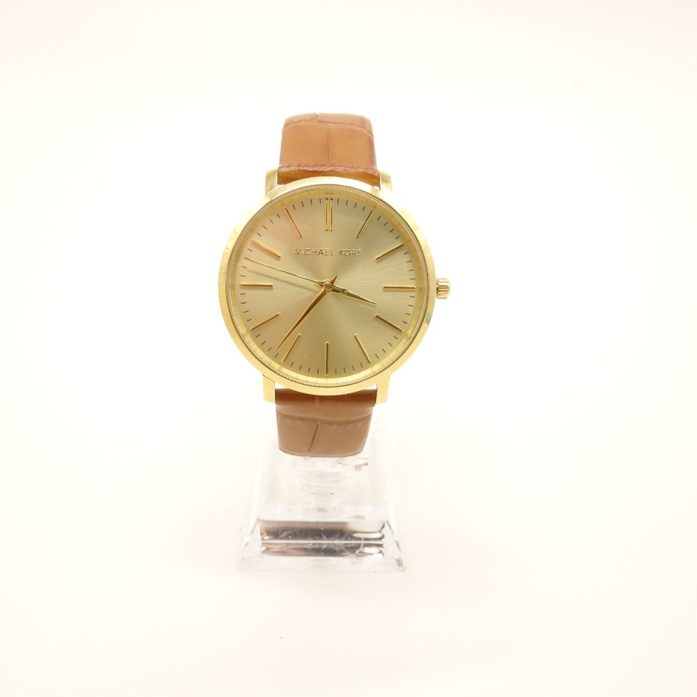 NEW MICHAEL KORS Jaryn Brown Leather Watch ❤